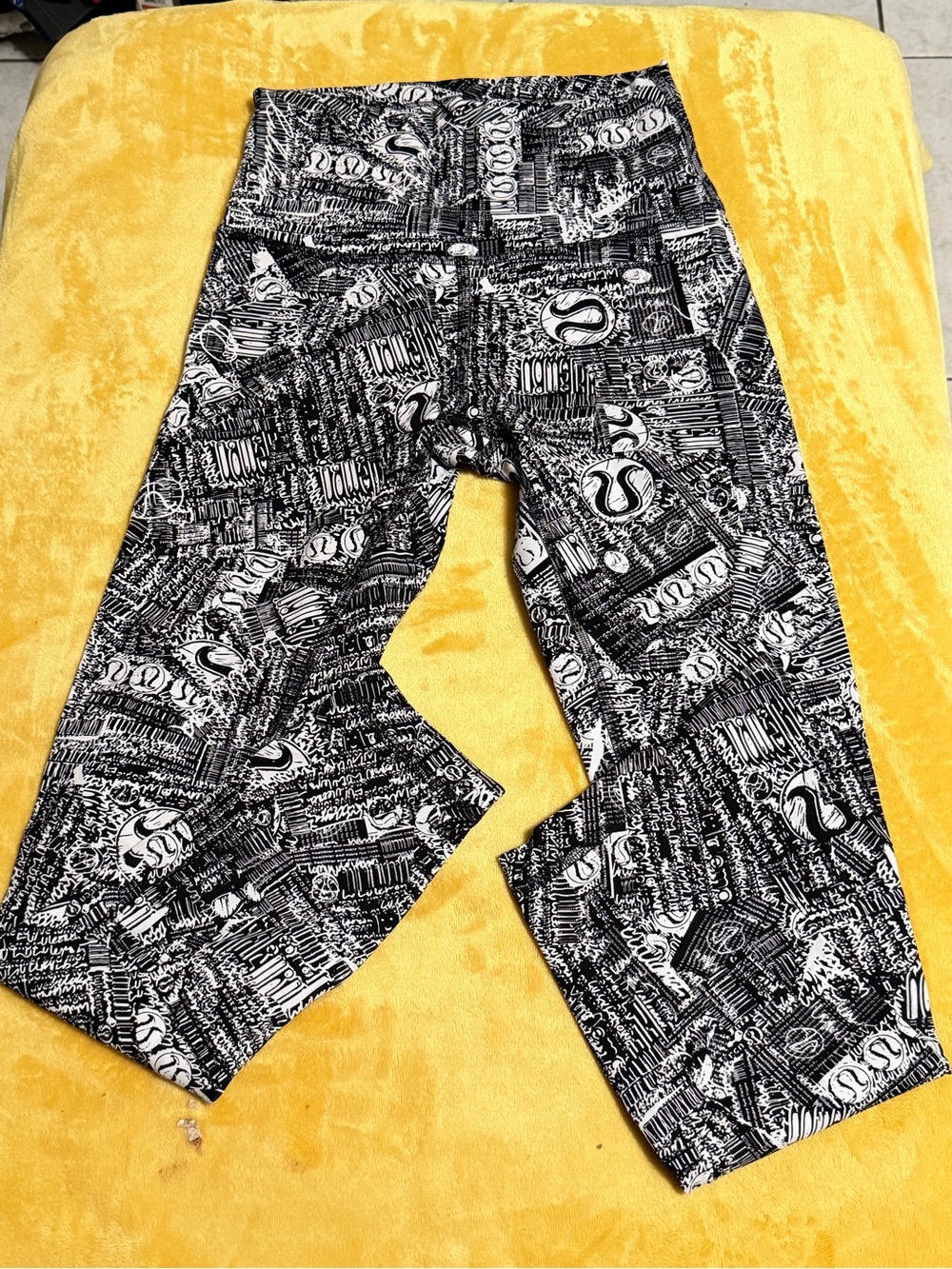 lululemon athletica Black & White Graphic Leggings